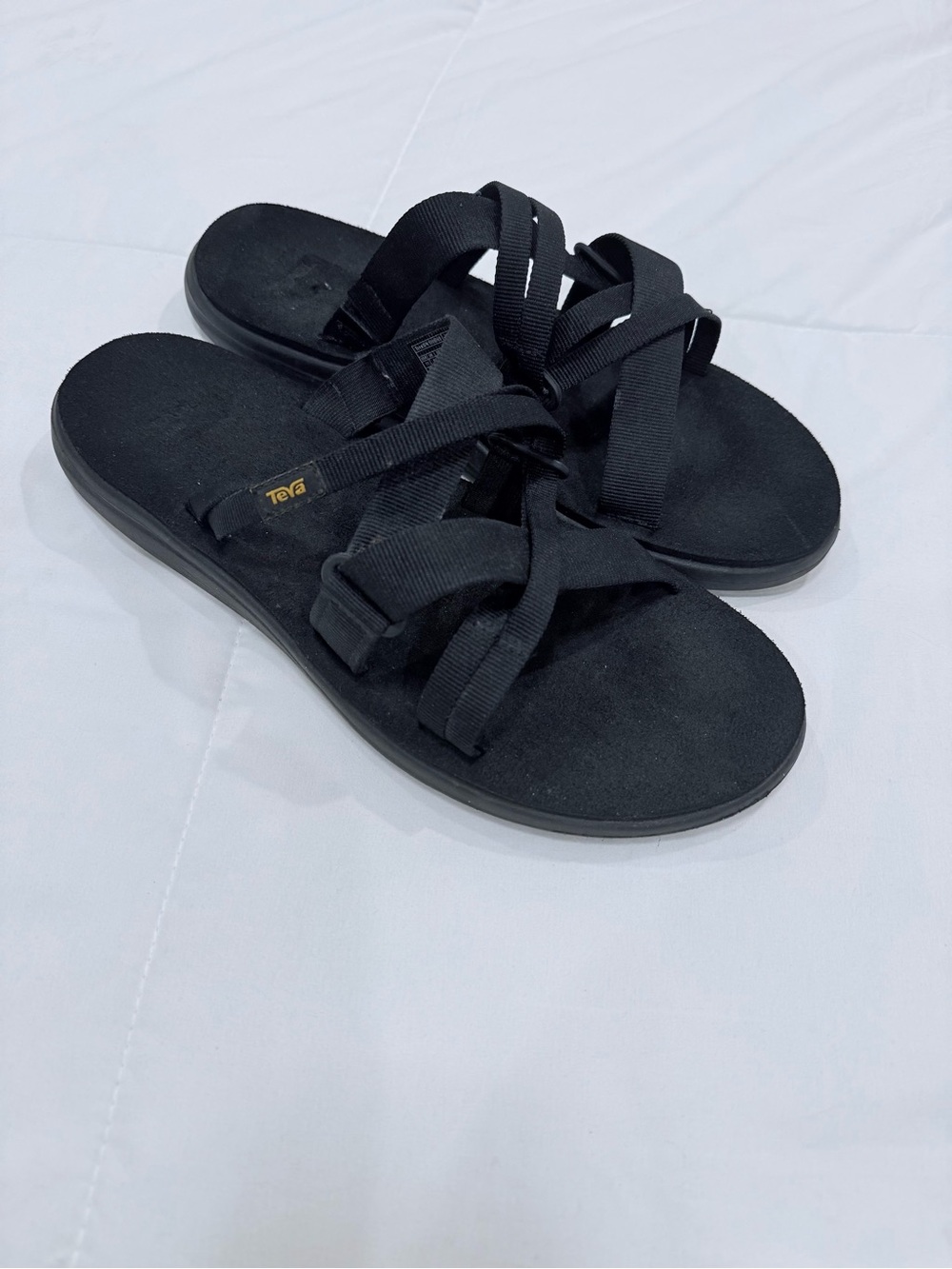 Teva Voya Slide Sandals Black - Women’s Size 11